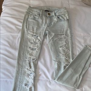 American Eagle ripped jeans